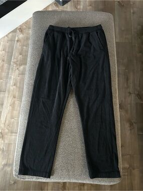 Forever 21 Black Ribbed Drawstring Pants